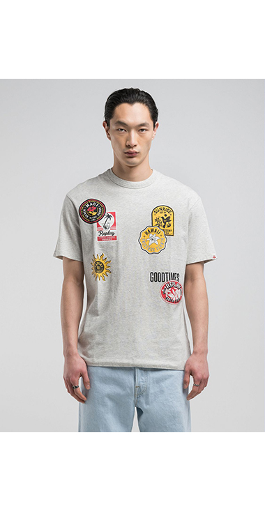 リラックスフィット HAWAIANパッチプリントTシャツ 詳細画像